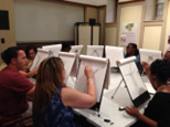 people drawing